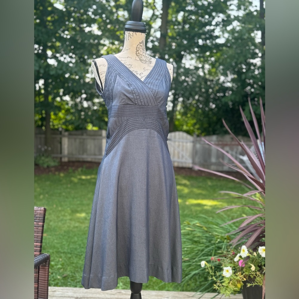 Etcetera Charcoal Midi Dress